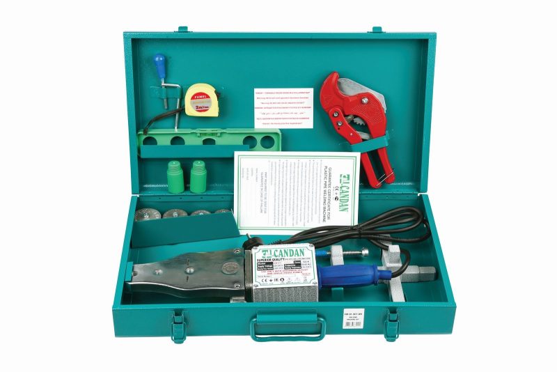 Candan Plastik Boru Kaynak Makinesi Seti 850 + 650 W, 75 mm