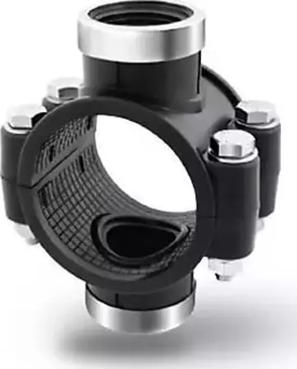 Poelsan Priz Kolye Çift Çıkışlı Galvaniz Cıvatalı Metal Yüzüklü