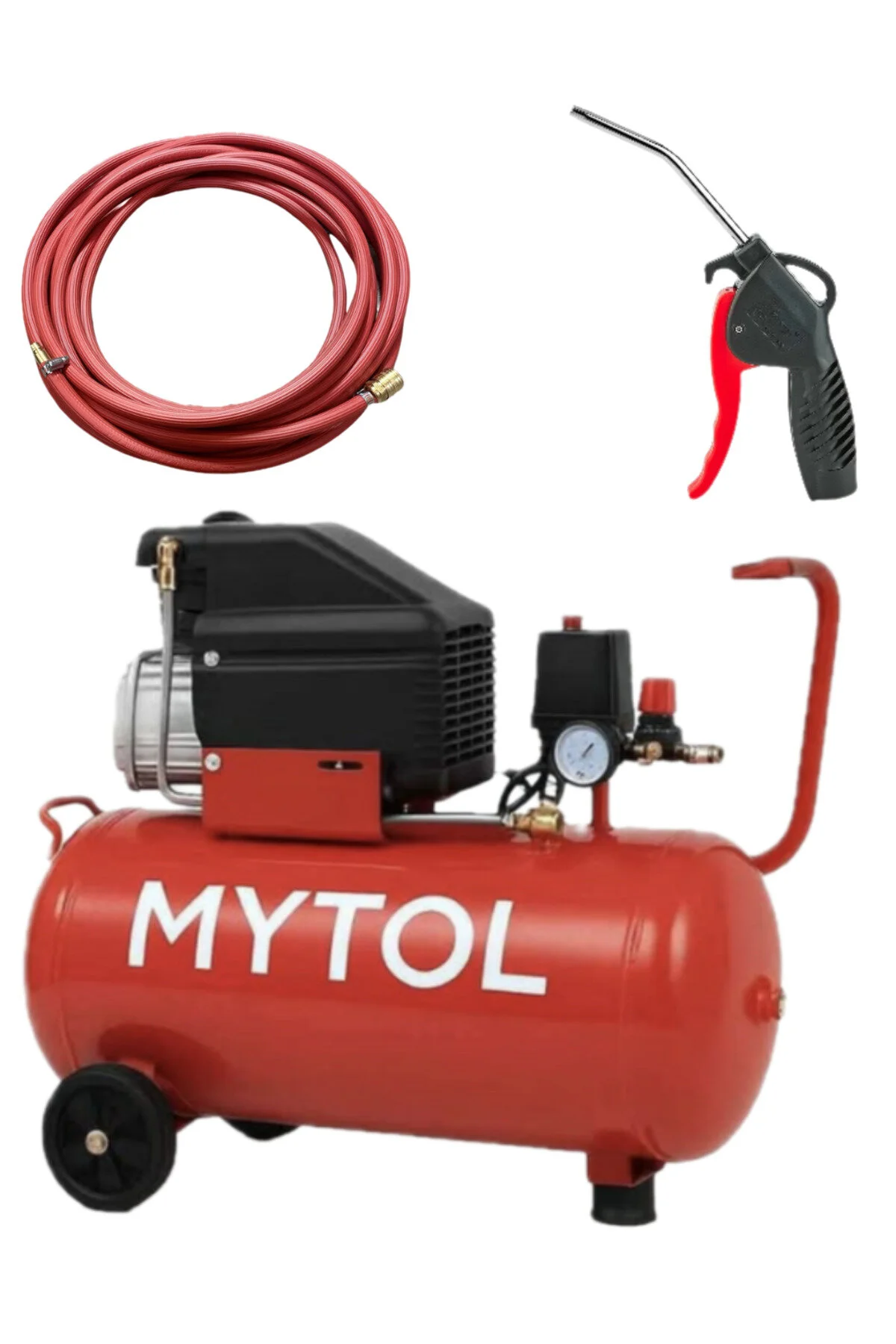 Mytol 50 Lt Kompresör 2 HP - 5 mt Hortum ve Tabanca Hediyeli