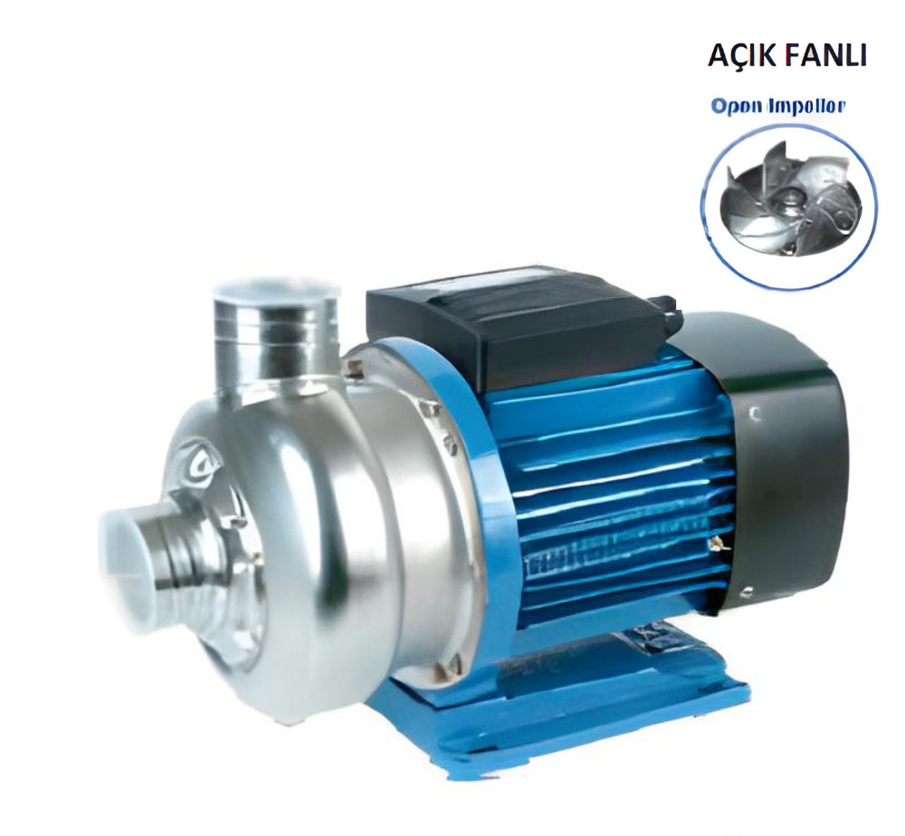 Nortek Açık Fanlı Komple Paslanmaz Pompa Komple Çelik