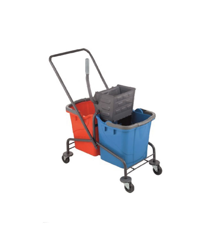 Cengiz Temizlik Arabası Metal Presli Taşımalı