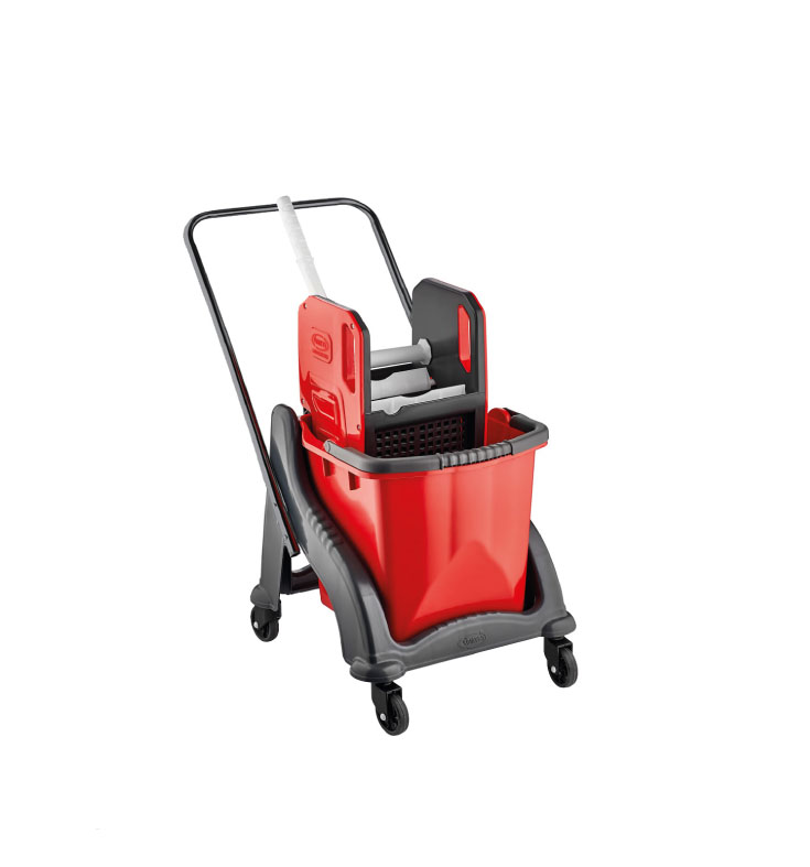 Cengiz Temizlik Arabası Tek Kovalı Plastik Presli