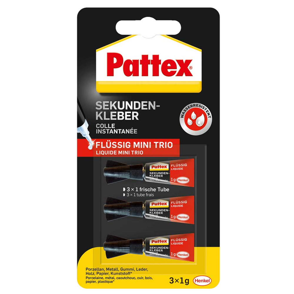 Pattex Super Mini Trio 3 x 1 gr Blister
